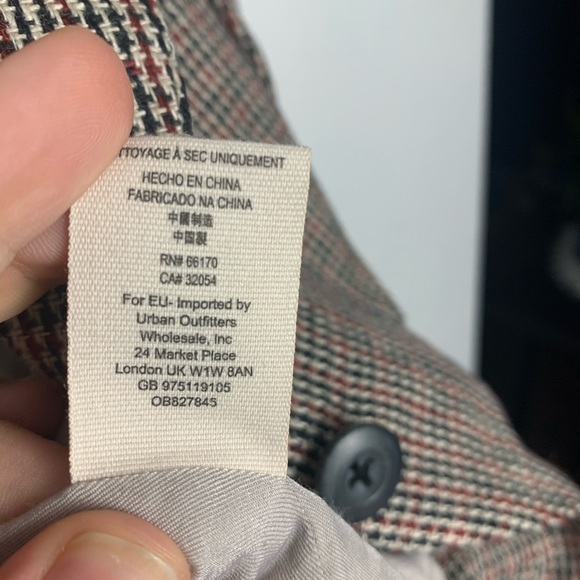 Free people chessboard snark linen blazer S - Picture 6 of 10